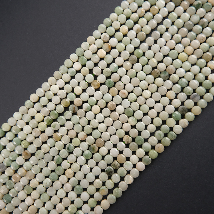 4x4mm Faceted round natural st - Jewelry Making Store ulasan dan harga