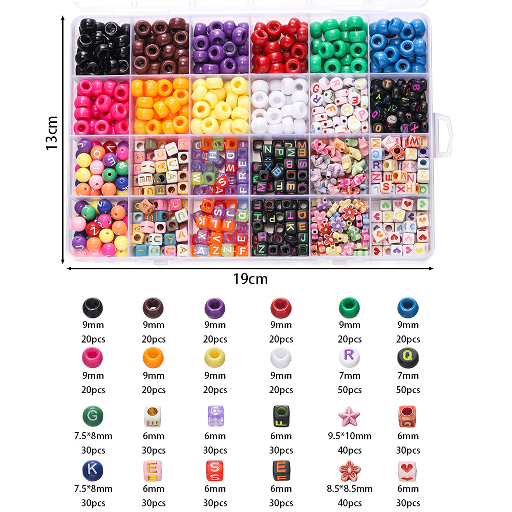 1 Box Colorful Acrylic Pony Be - Jewelry Making Tutorial ulasan dan harga