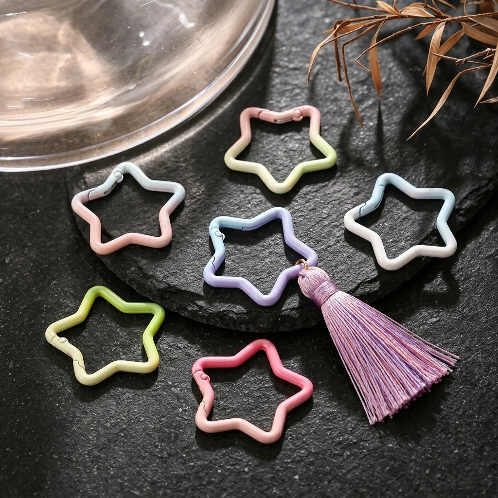 5PCS Gradient Star Shape Sprin - Jewelry Making Ring Tool ulasan dan harga