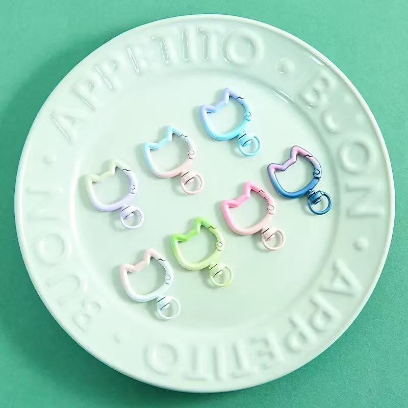 5-10PCS Gradient Cute Cat Clas - Jewelry Making Ideas ulasan dan harga